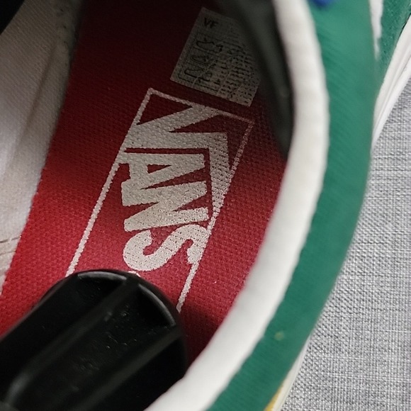 Vans old skool Yacht Club colorblocked Blue Red Yellow Green White women 5.5 - Picture 9 of 13